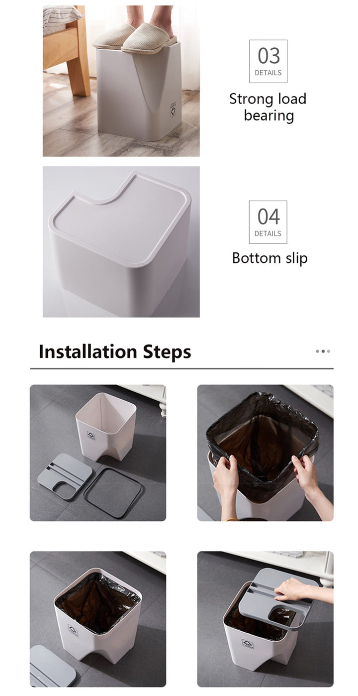 Lisslune | Stackable Trash Can
