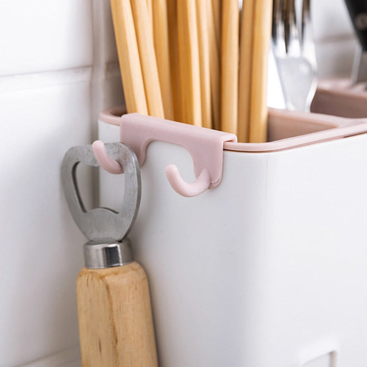 Lisslune | Wall-Mounted Kitchen Cutlery Drainer Rack