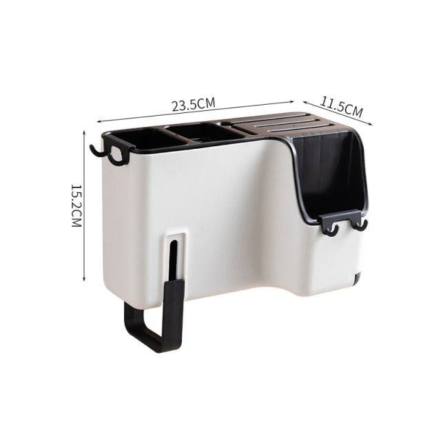 Lisslune | Wall-Mounted Kitchen Cutlery Drainer Rack