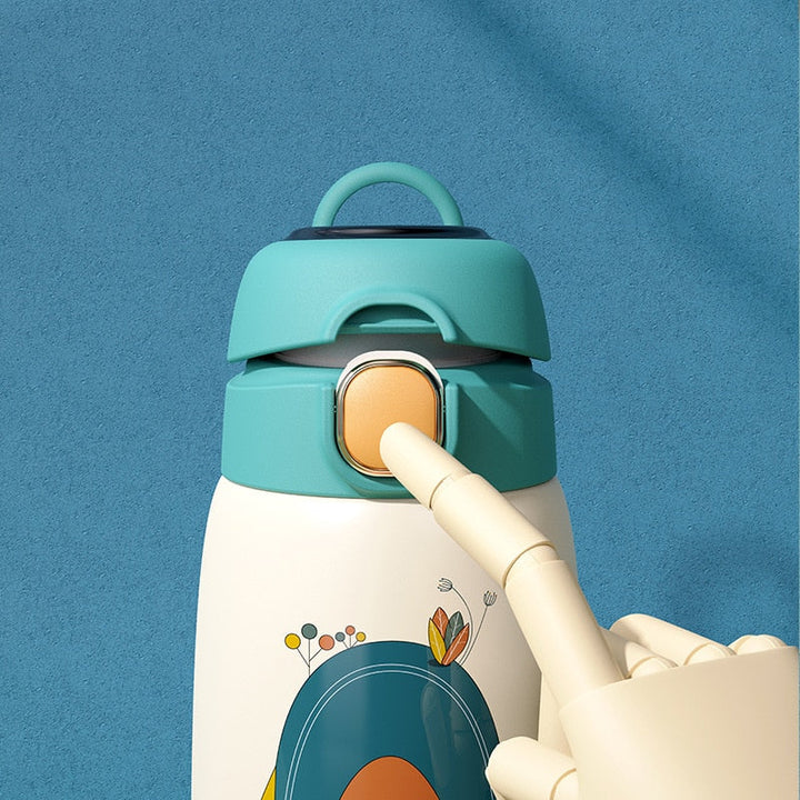 Lisslune | Cartoon Kids Temperature Display Thermos Bottle