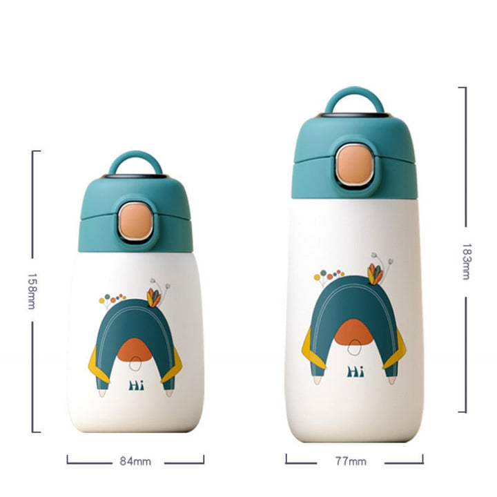 Lisslune | Cartoon Kids Temperature Display Thermos Bottle