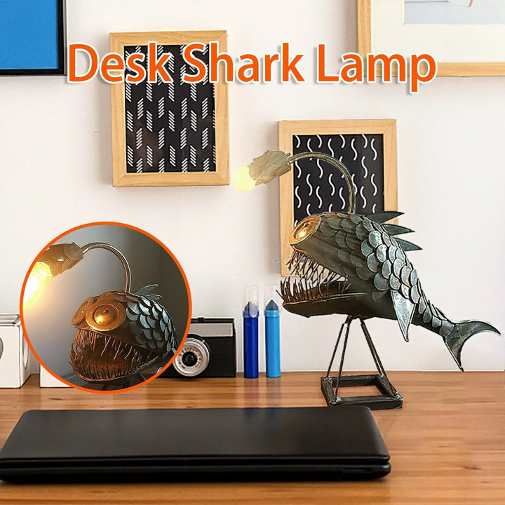 Lisslune | Creative Iron Angler Fish Desk Lamp