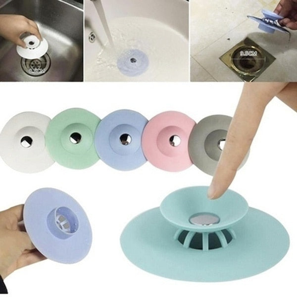 Lisslune | Universal Floor Silicone Push Drain Stopper