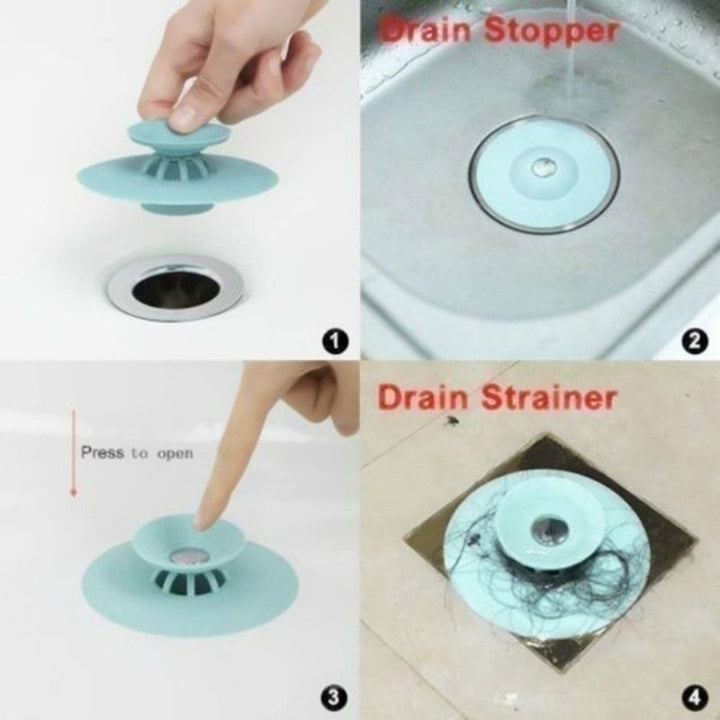 Lisslune | Universal Floor Silicone Push Drain Stopper