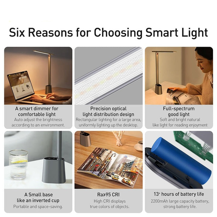 Lisslune | Elegant Eye Protect Dimmable Smart Desk Lamp