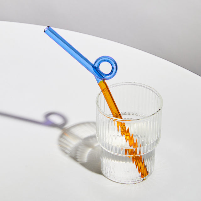 Lisslune | Colorful Environment Friendly Reusable Glass Straw