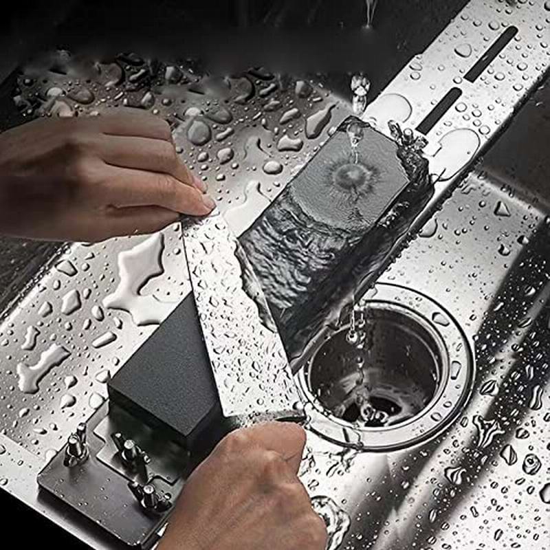 Lisslune | Adjustable Stone Base Sink Knife Sharpener Holder