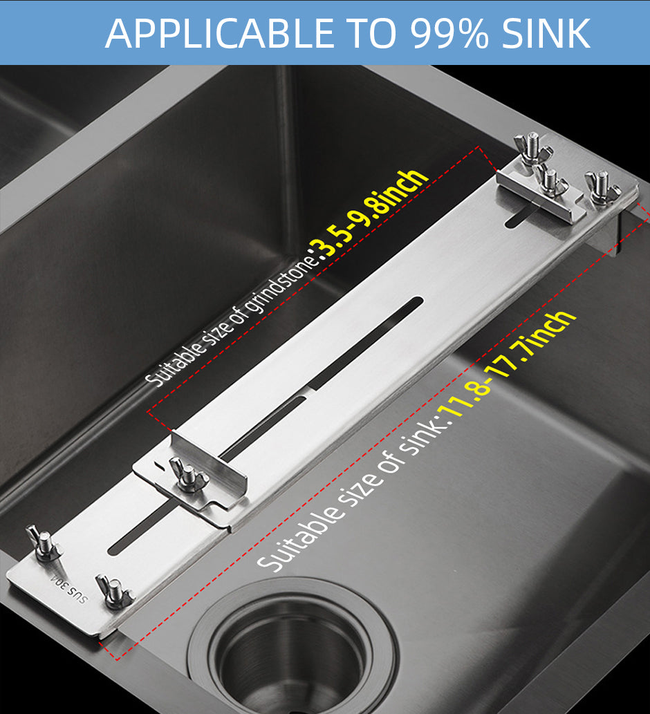 Lisslune | Adjustable Stone Base Sink Knife Sharpener Holder