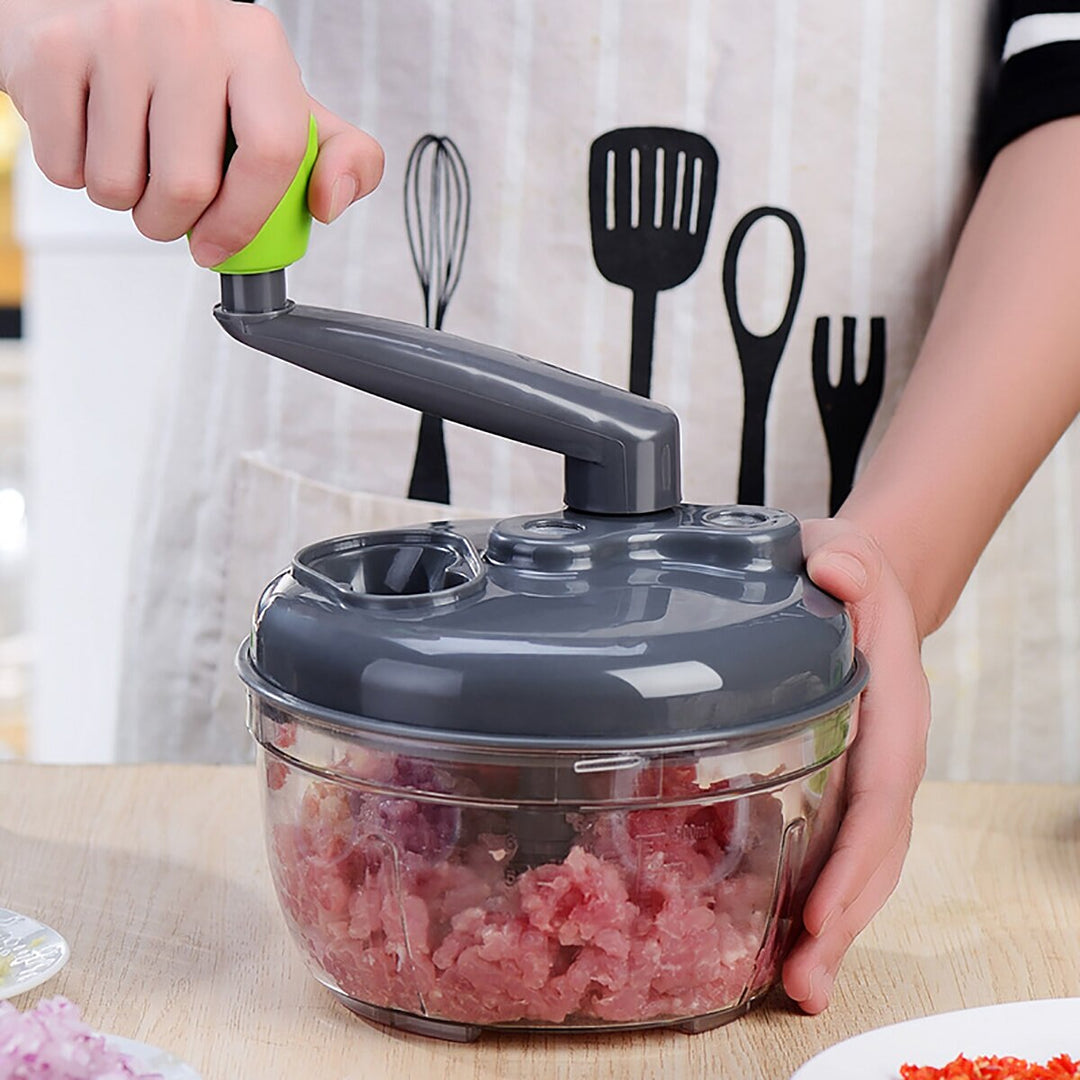 Lisslune | Manual Easy Simple Meat Vegetable Chopper Container