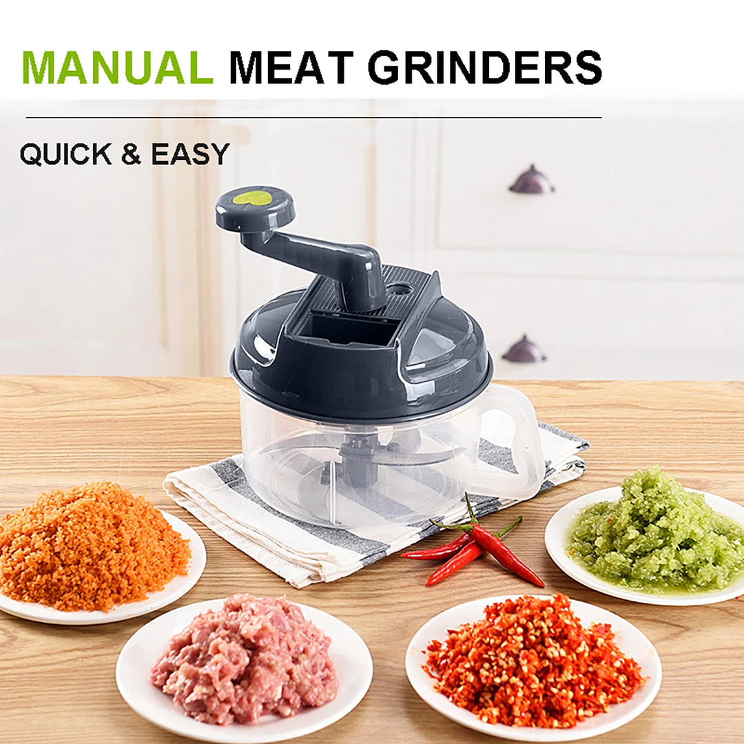 Lisslune | Manual Easy Simple Meat Vegetable Chopper Container