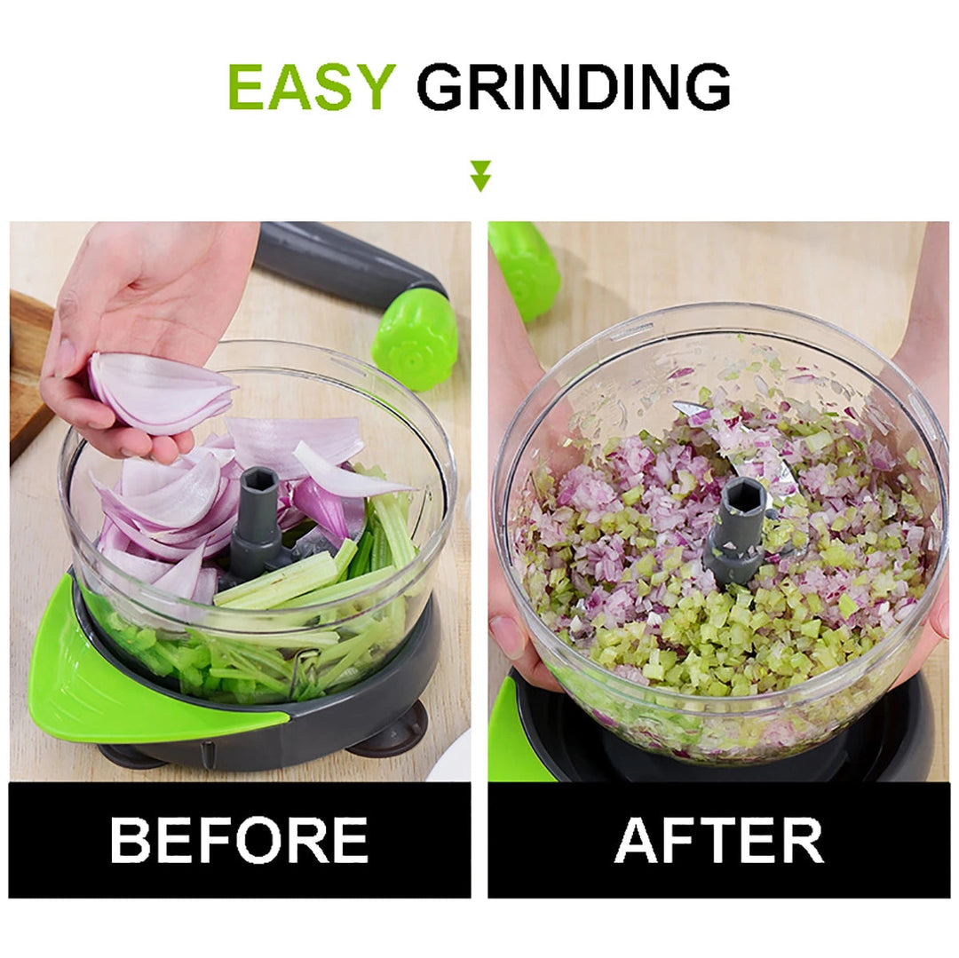 Lisslune | Manual Easy Simple Meat Vegetable Chopper Container