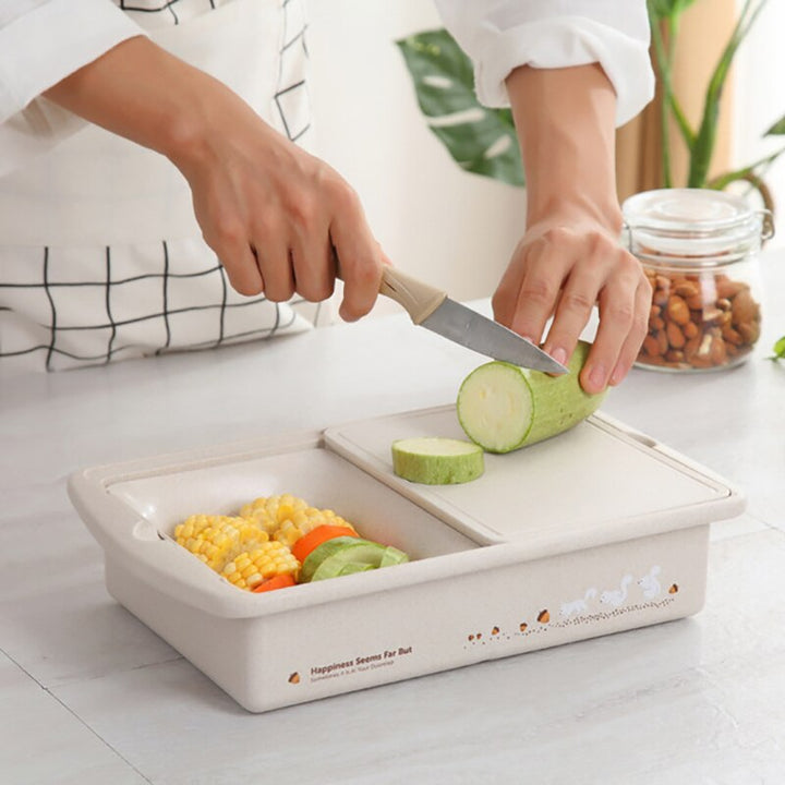 Lisslune | Multifunctional Storage Basket Cutting Board