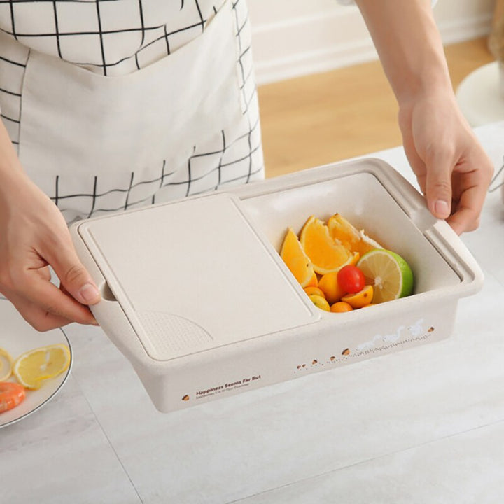 Lisslune | Multifunctional Storage Basket Cutting Board