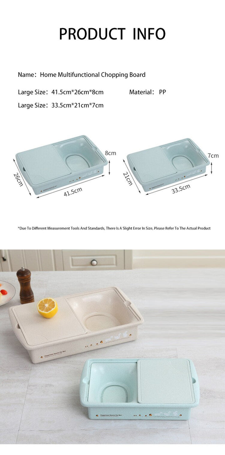 Lisslune | Multifunctional Storage Basket Cutting Board