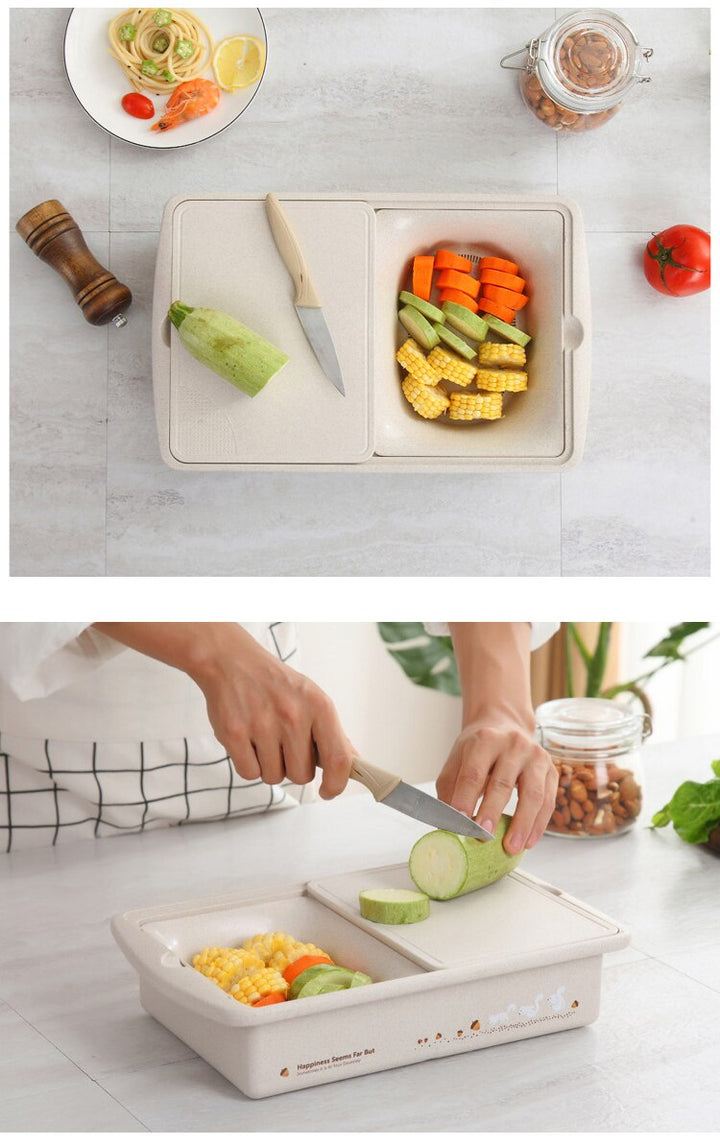 Lisslune | Multifunctional Storage Basket Cutting Board