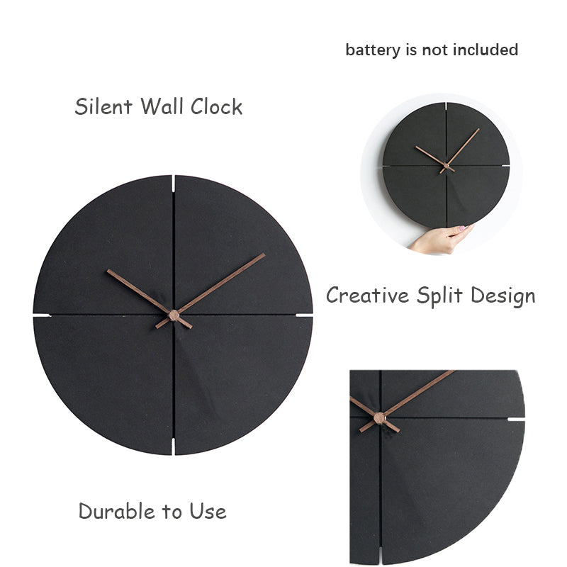 Lisslune | Elegant Nordic Minimalist Wooden Wall Clock