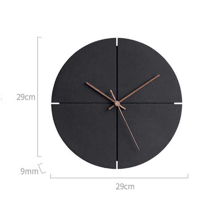 Lisslune | Elegant Nordic Minimalist Wooden Wall Clock