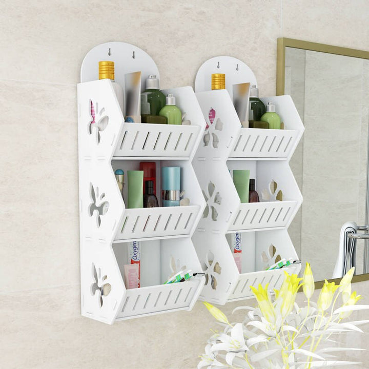 Lisslune | DecoShelf | Wall-mounted drill-free shelf storage organization | Stylish and functional