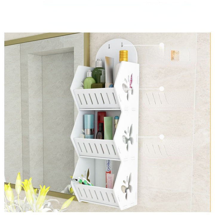 Lisslune | Wall Mounted No-Drill Shelf Storage Organizer
