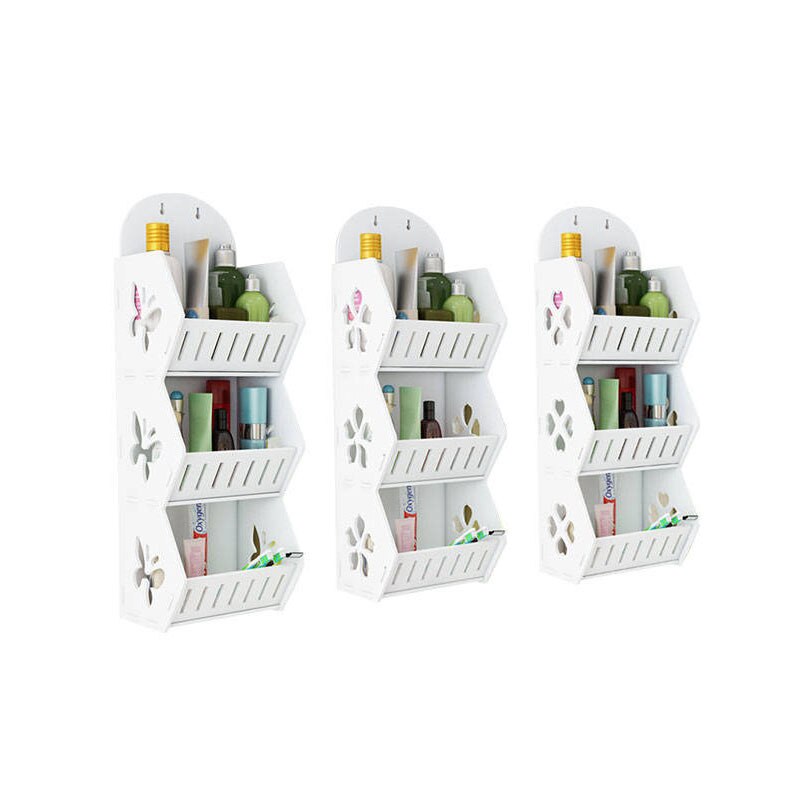 Lisslune | Wall Mounted No-Drill Shelf Storage Organizer