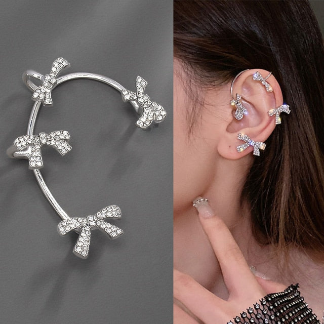 Lisslune | Animal Birds Tassel Women Earrings Clip Ear Cuff