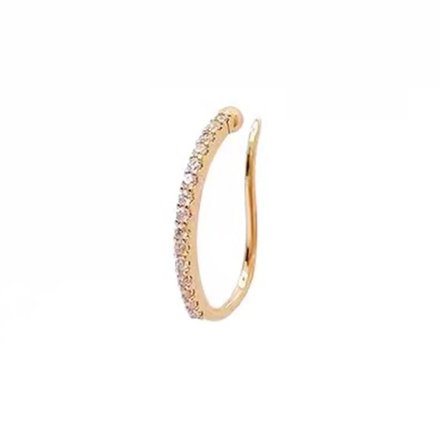 Lisslune | Minimalist Simulated Round Small Pearl Ear Cuff Earrings For Women