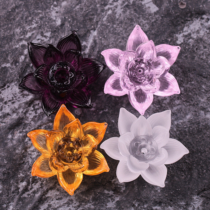 Lisslune | Aromatherapy Colored Glaze Lotus Incense Burner