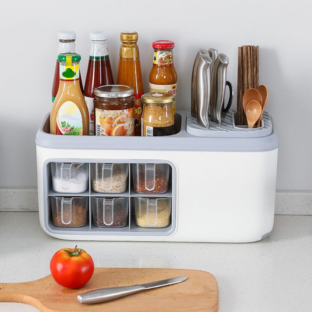 Lisslune | Multifunctional Kitchen Seasoning Holder Storage Organizer
