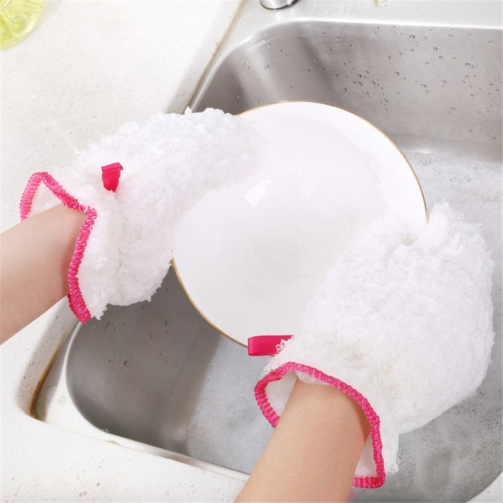 Lisslune | Reusable Waterproof Fiber Dishwashing Gloves