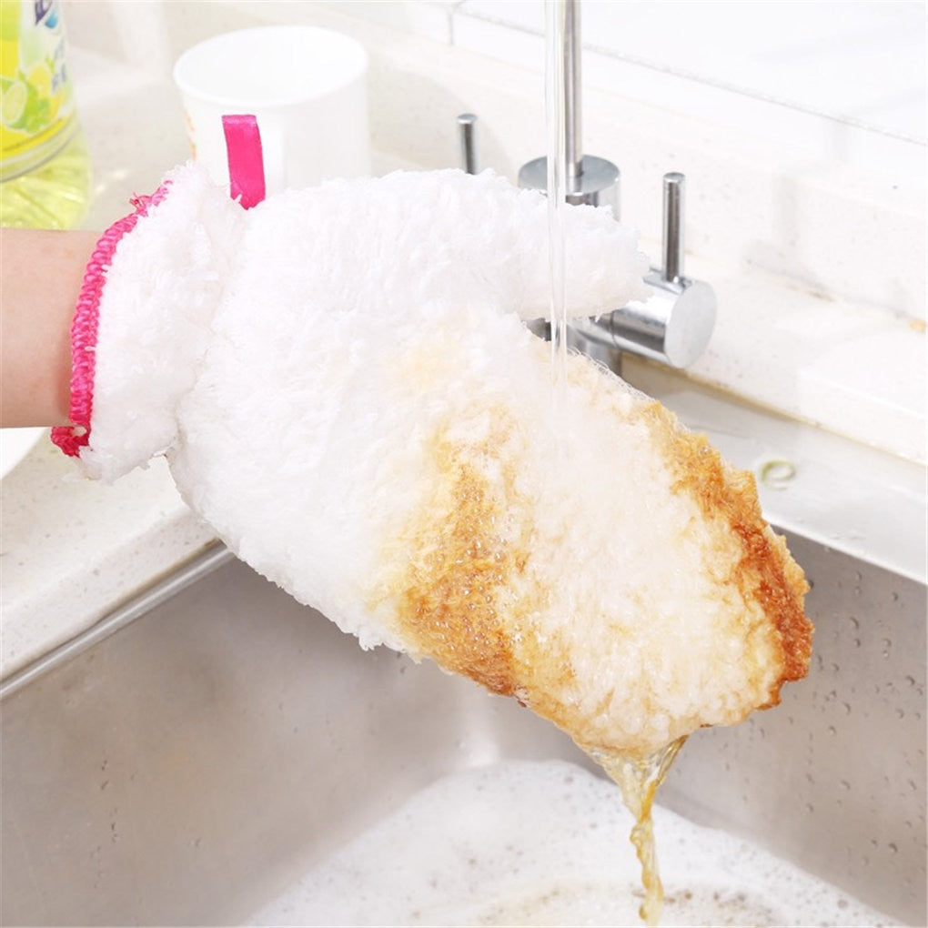 Lisslune | Reusable Waterproof Fiber Dishwashing Gloves