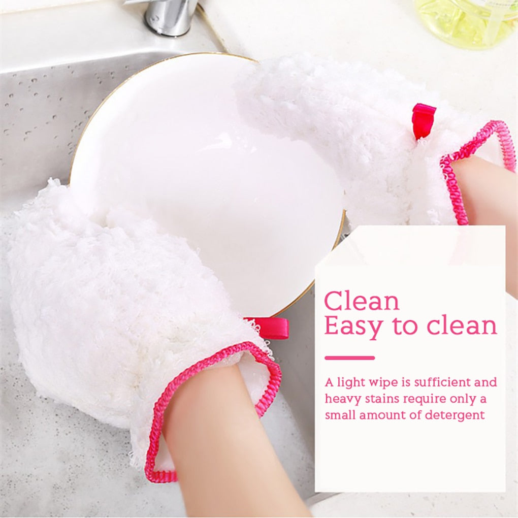 Lisslune | Reusable Waterproof Fiber Dishwashing Gloves