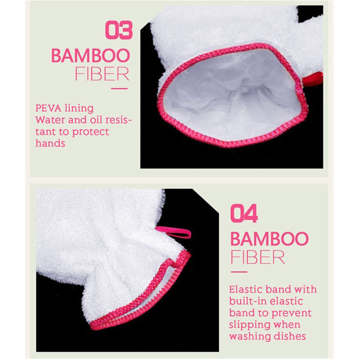 Lisslune | Reusable Waterproof Fiber Dishwashing Gloves