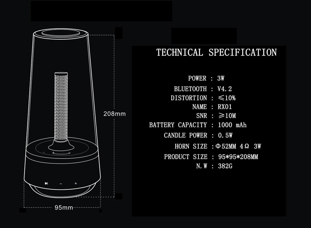 Lisslune | Portable Atmosphere Night Light Speaker