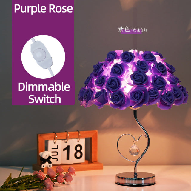 Lisslune | Rose Blossom Nightstand Lamp