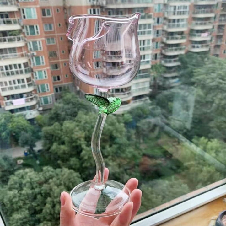 Lisslune | Rose Shape Elegant Wine Glass