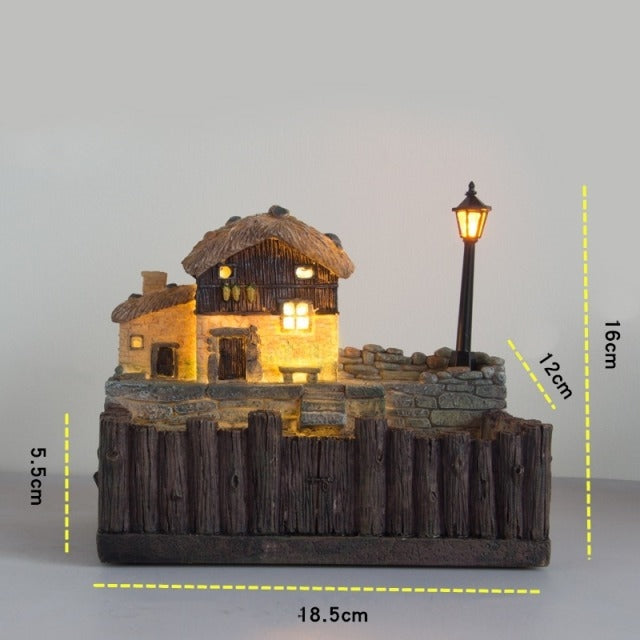 Lisslune | Resin Creative Landscape Cozy House Plants Vase