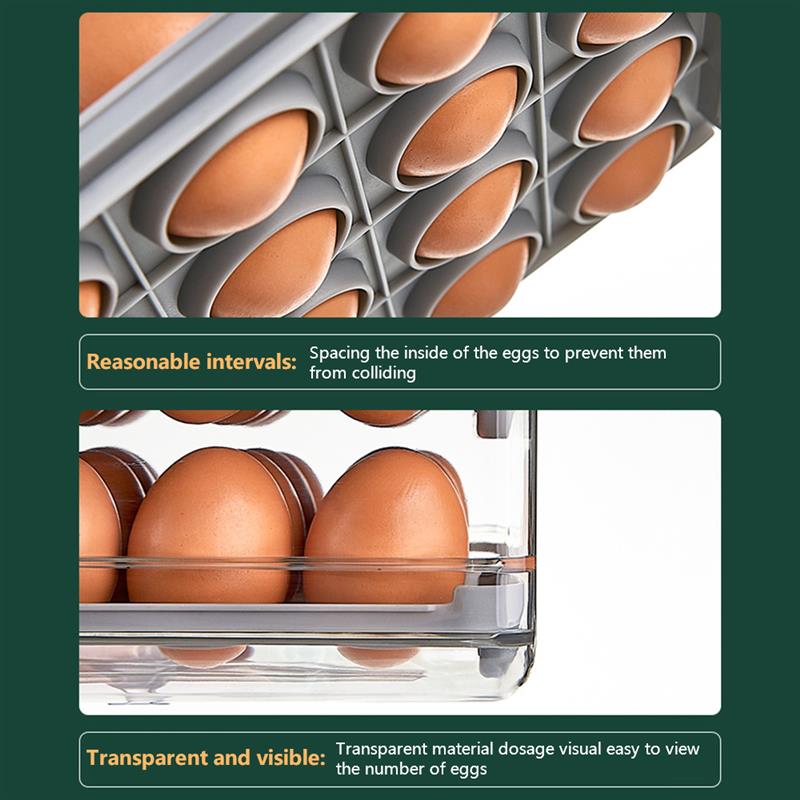 Lisslune | Smart Large Capacity Stackable Egg Storage Box