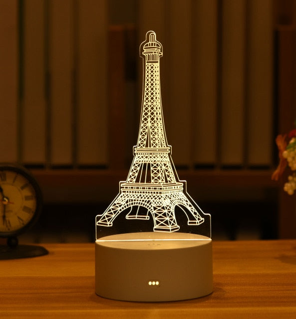 Lisslune | 3D Creative Animals Bedside LED Night Lamp