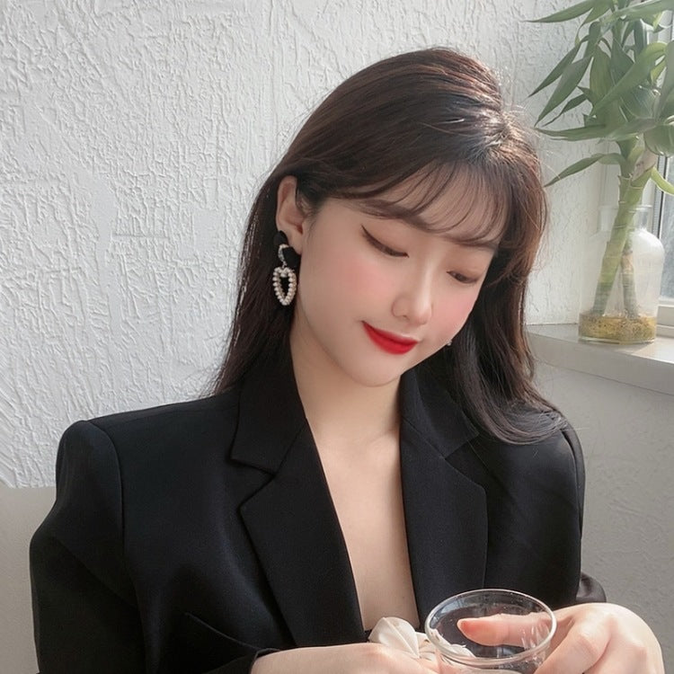 Lisslune | Korean Temperament Retro Rhinestone Bow Clip Earrings