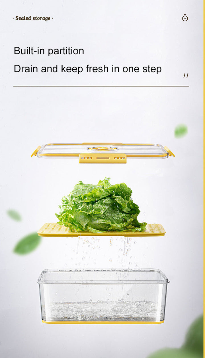 Lisslune | Transparent Refrigerator Thick Storage Organizer Box