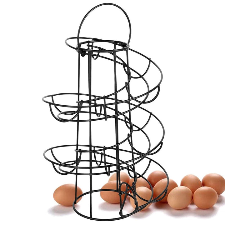 Lisslune | Creative Spiral Egg Dispenser Storage Rack
