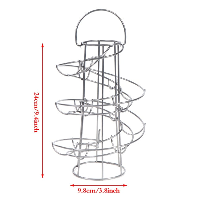 Lisslune | Creative Spiral Egg Dispenser Storage Rack
