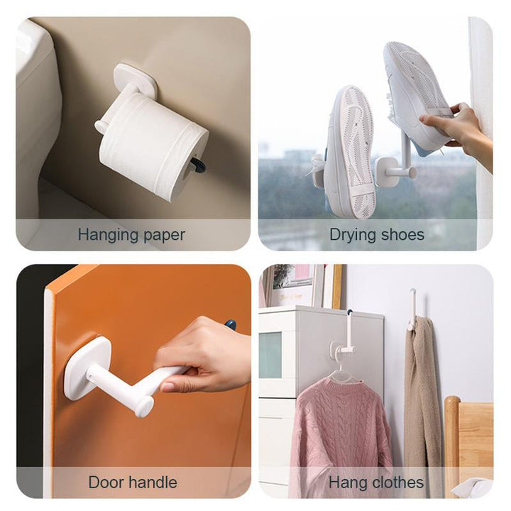 Lisslune | Telescopic L Shaped Sticky Wall Hook