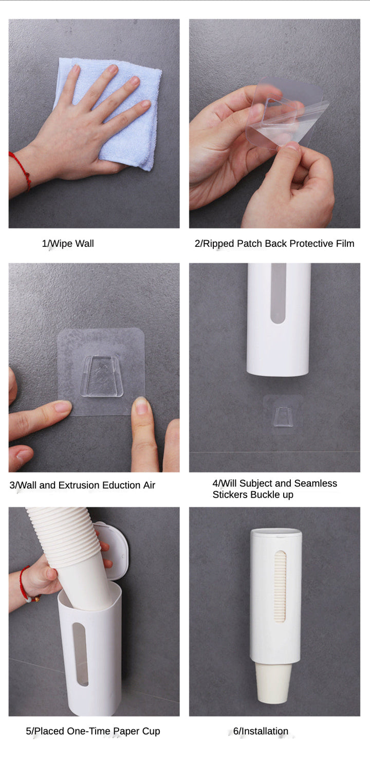 Lisslune | Wall Mounted Automatic Paper Cup Dispenser