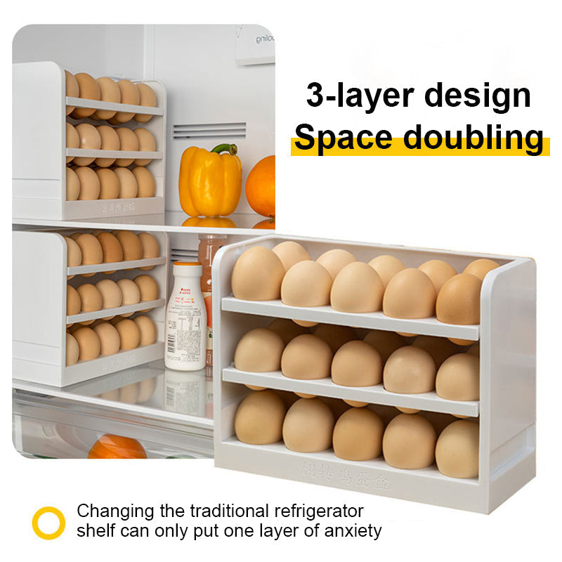Lisslune | Multi-Layer Practical Egg Fridge Organizer Box