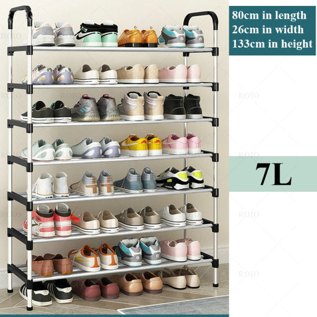 Lisslune | Adjustable 30 Pair Shoe Rack Space Saving Storage Organizer