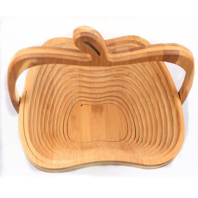 Lisslune | Foldable All-Natural Wooden Fruit Bowl