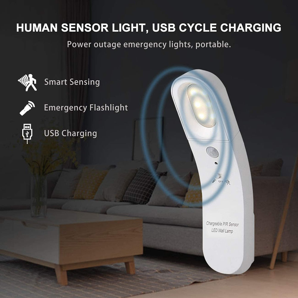 Lisslune | Motion Sensor Rotatable LED Wall Lamp