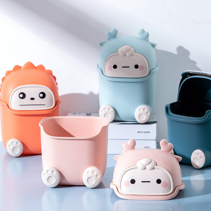 Lisslune | Lazy Penguin Office Mini Trash Can