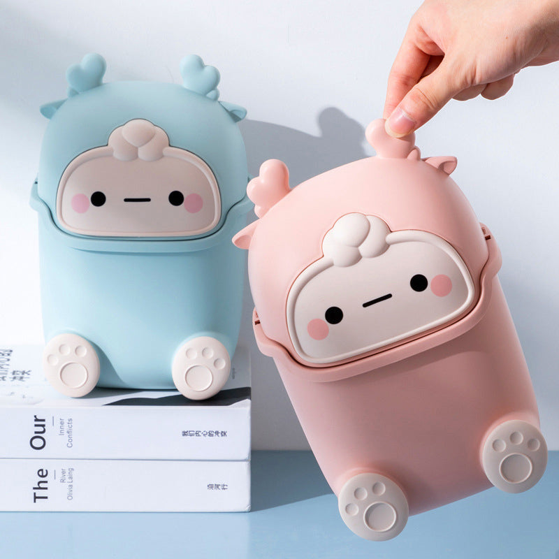 Lisslune | Lazy Penguin Office Mini Trash Can